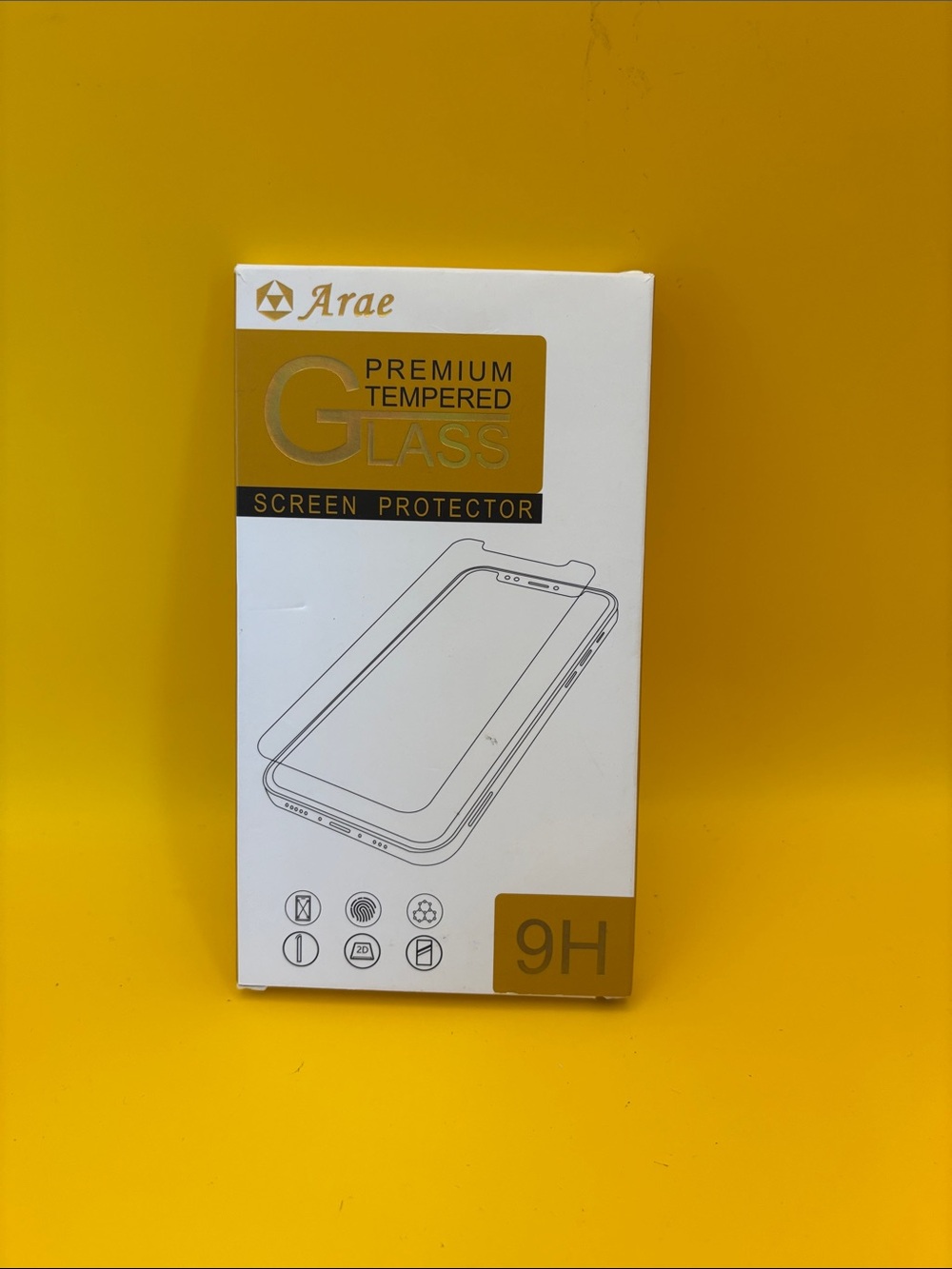 iPhone 13 Pro Max - 6.7 Ara Tempered Glass Screen Protector - Gold Accent (3)